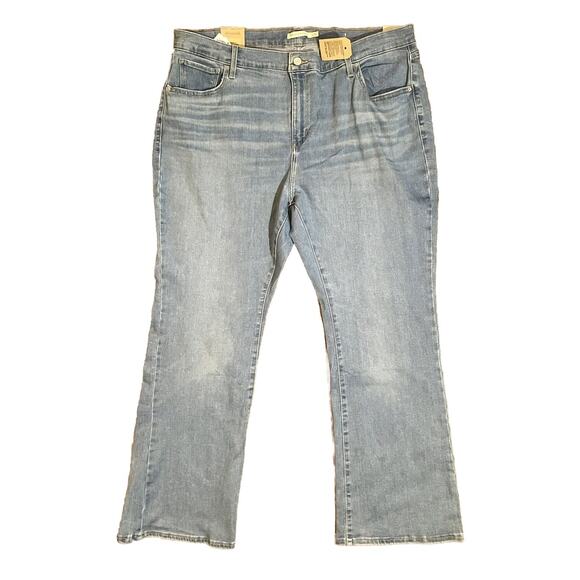 NWT Levi's 725 High Rise Hypersoft Bootcut Jeans Med/Light Blue Size 22W Plus - Picture 2 of 10